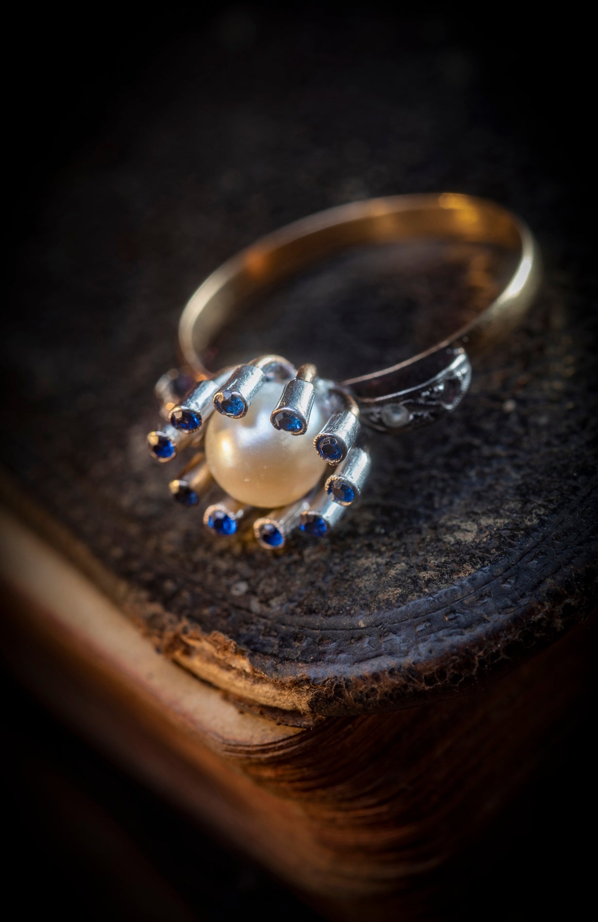 Bague en Or Jaune et Perle