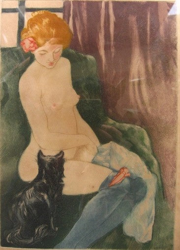 Charles Maurin - La femme au chat