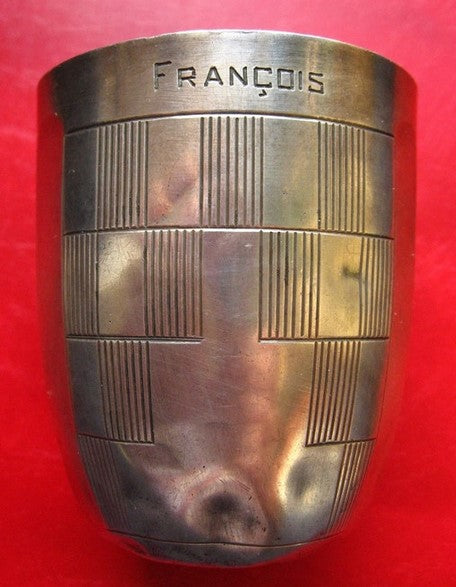 Timbale en Argent : Au nom de François