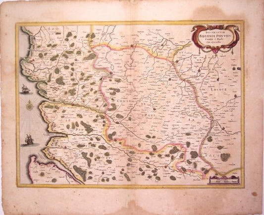Carte du XVIIs » Le comté de Bouloigne»