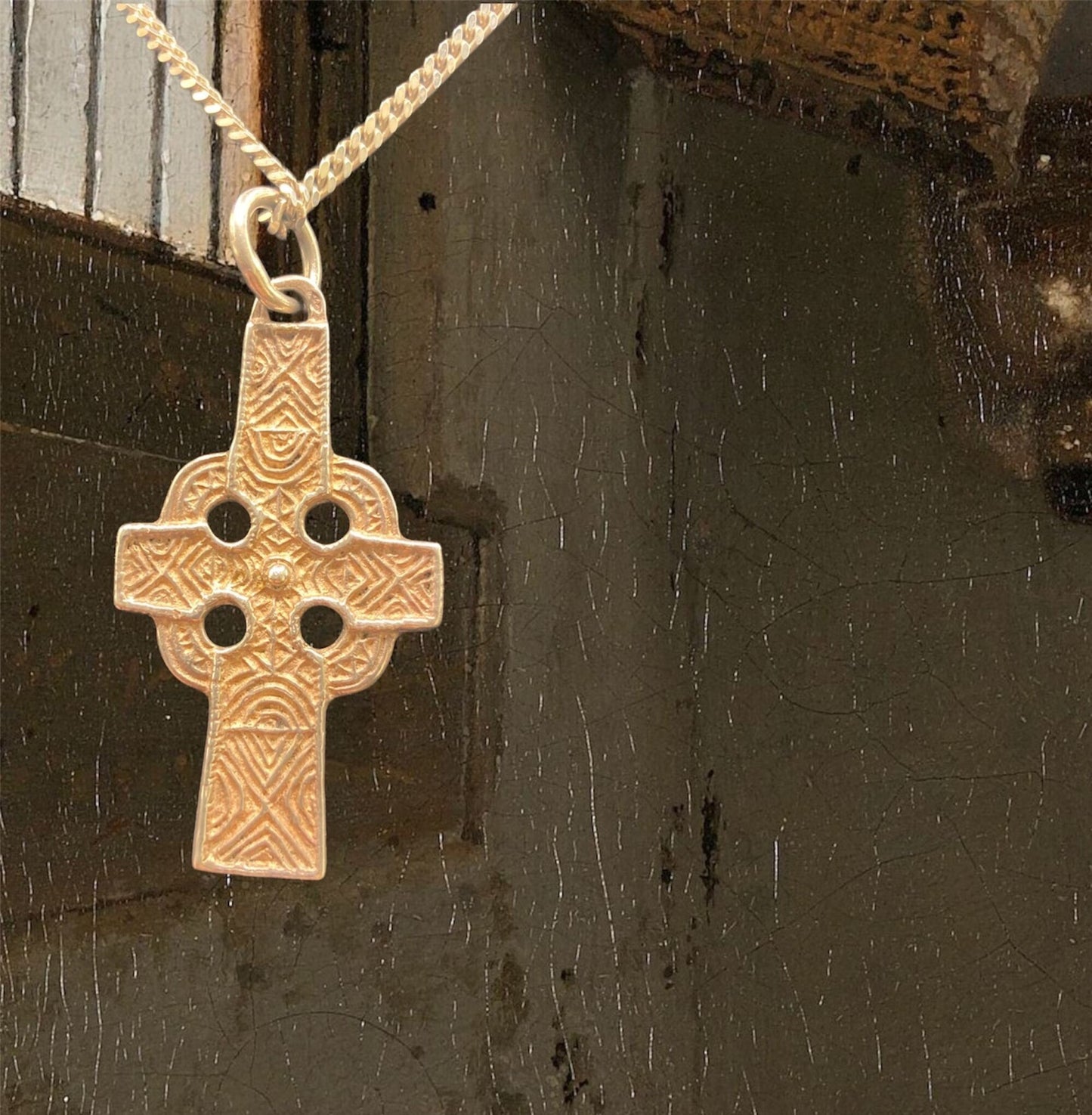 Pendentif "Croix celtique" en argent.